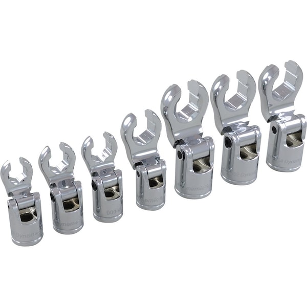 Tools 3/8" Drive 7 Piece SAE, Flare Nut Socket Set, 3/8" - 3/4"